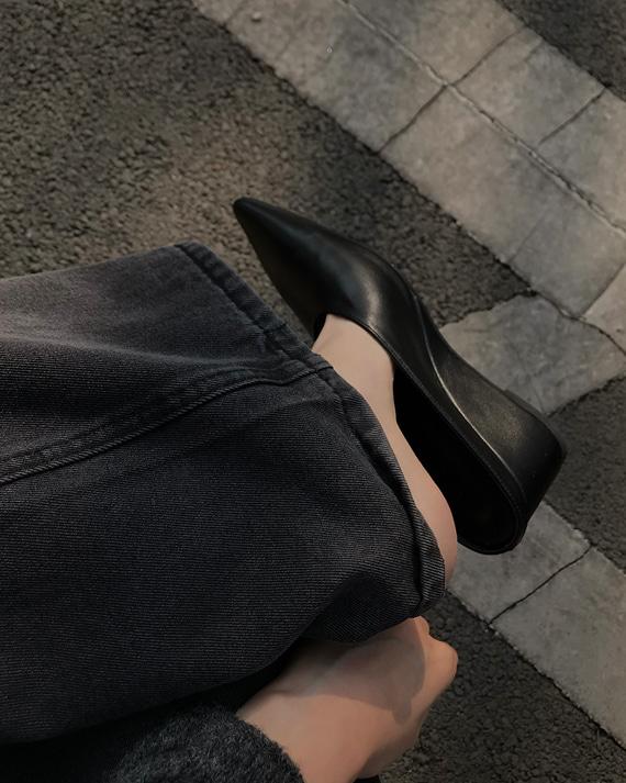 베를린 웨지 스틸레도 슈즈(2COLOR)