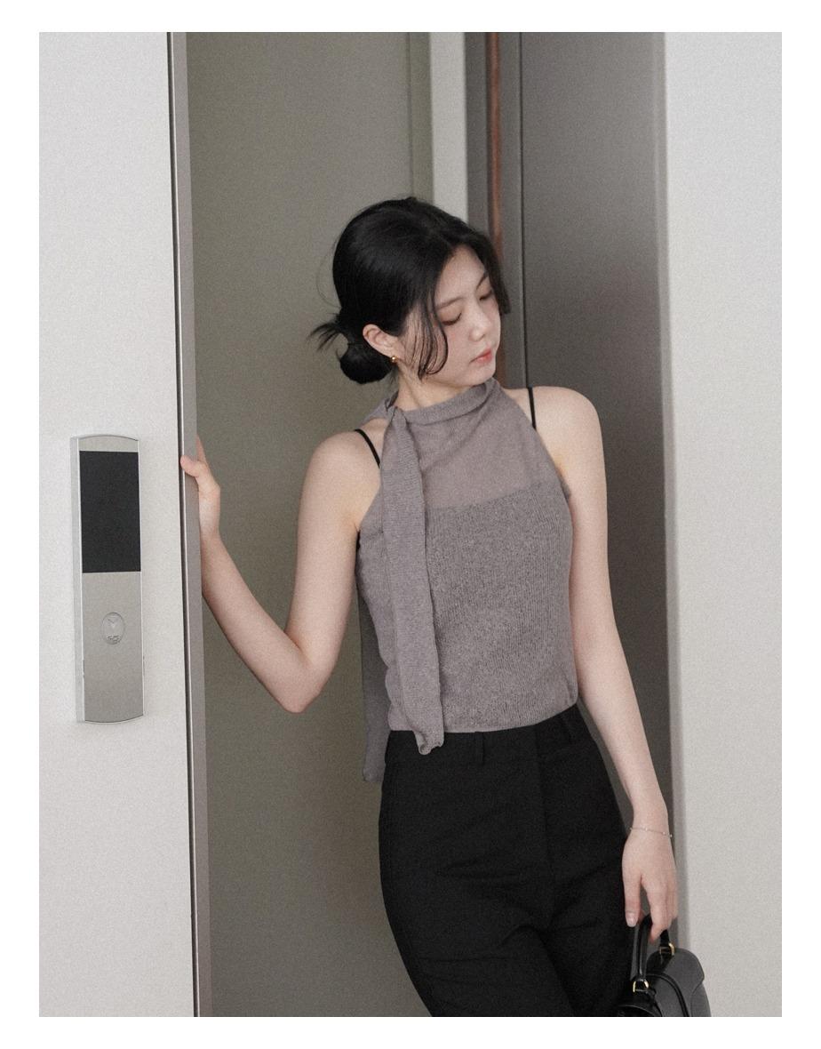 세인 홀터 슬리브리스 (2colors)