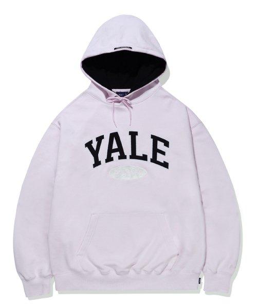 (23SS) 2 TONE ARCH HOODIE LIGHT PINK