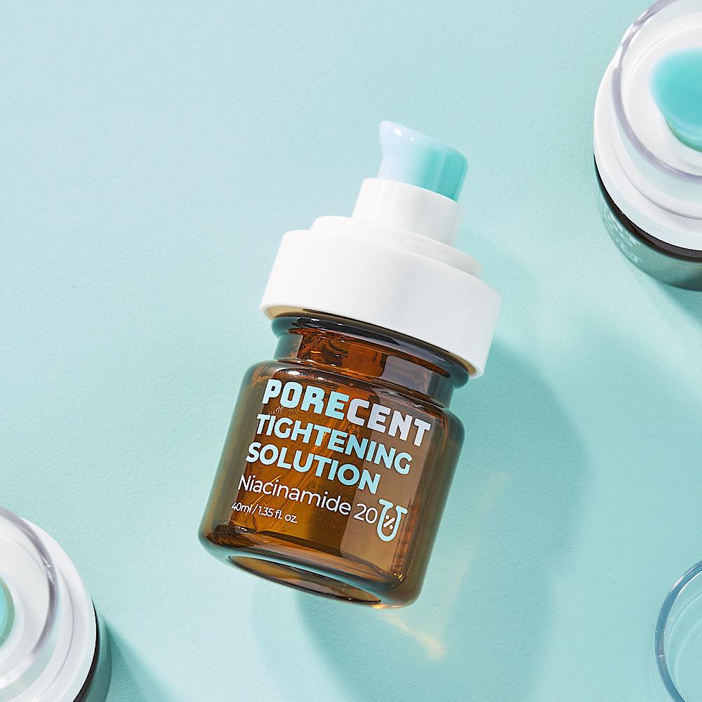 포어센트 모공축소 쿨링세럼 고함량 비타민B3 나이아신아마이드 20%수축앰플 타이트닝솔루션