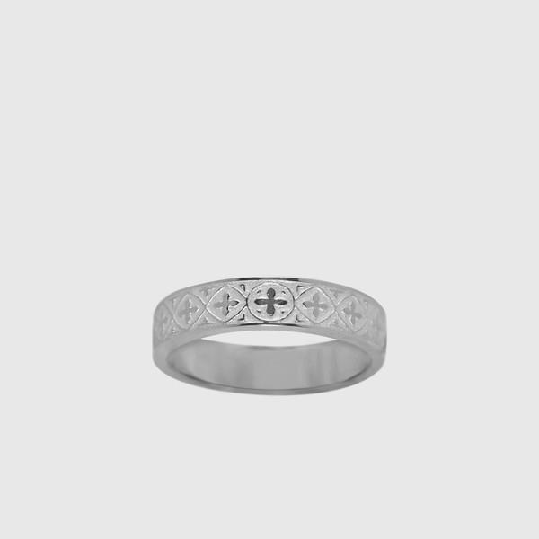 Gothic pattern etching couple ring 고딕 패턴 에칭 커플링(여성용)