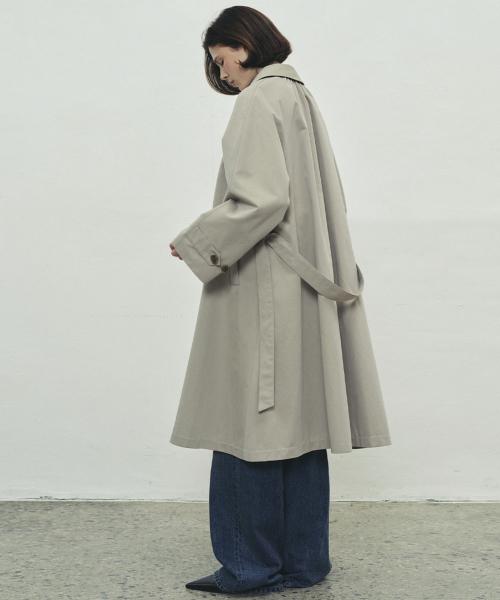 (2COLOR)A LINE TRENCH COAT