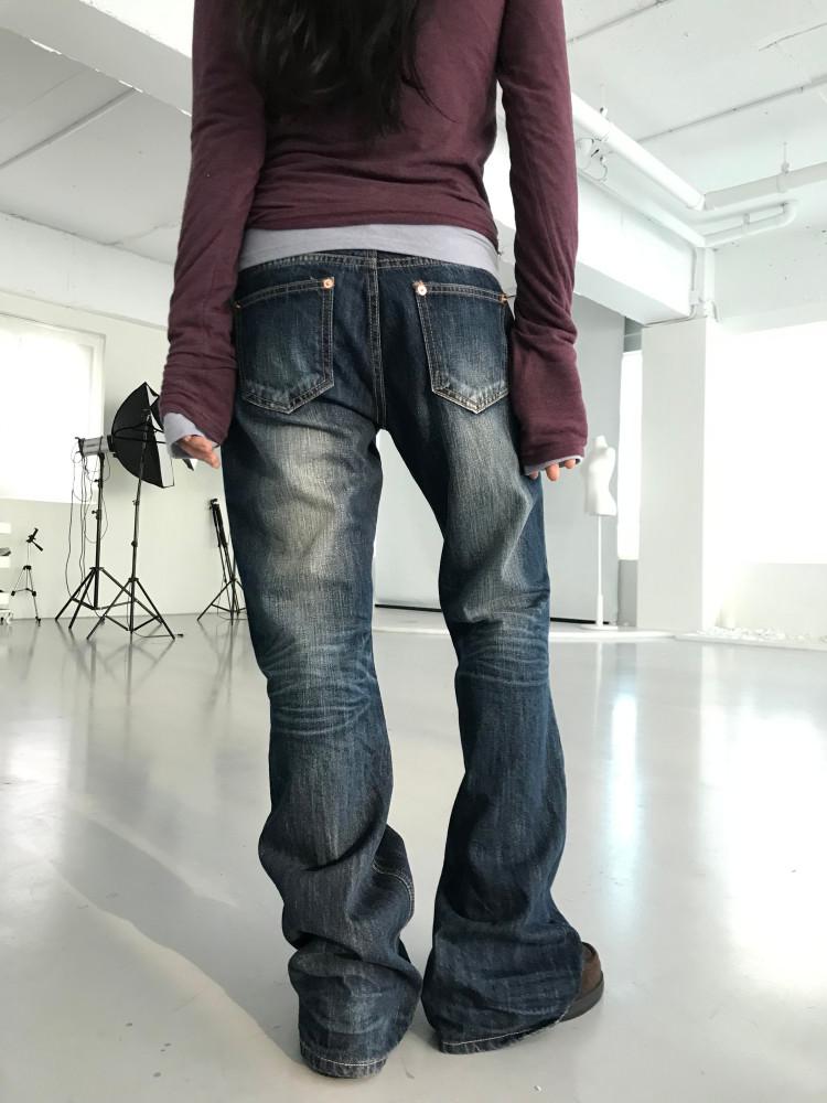 [히피디피] retro low jean