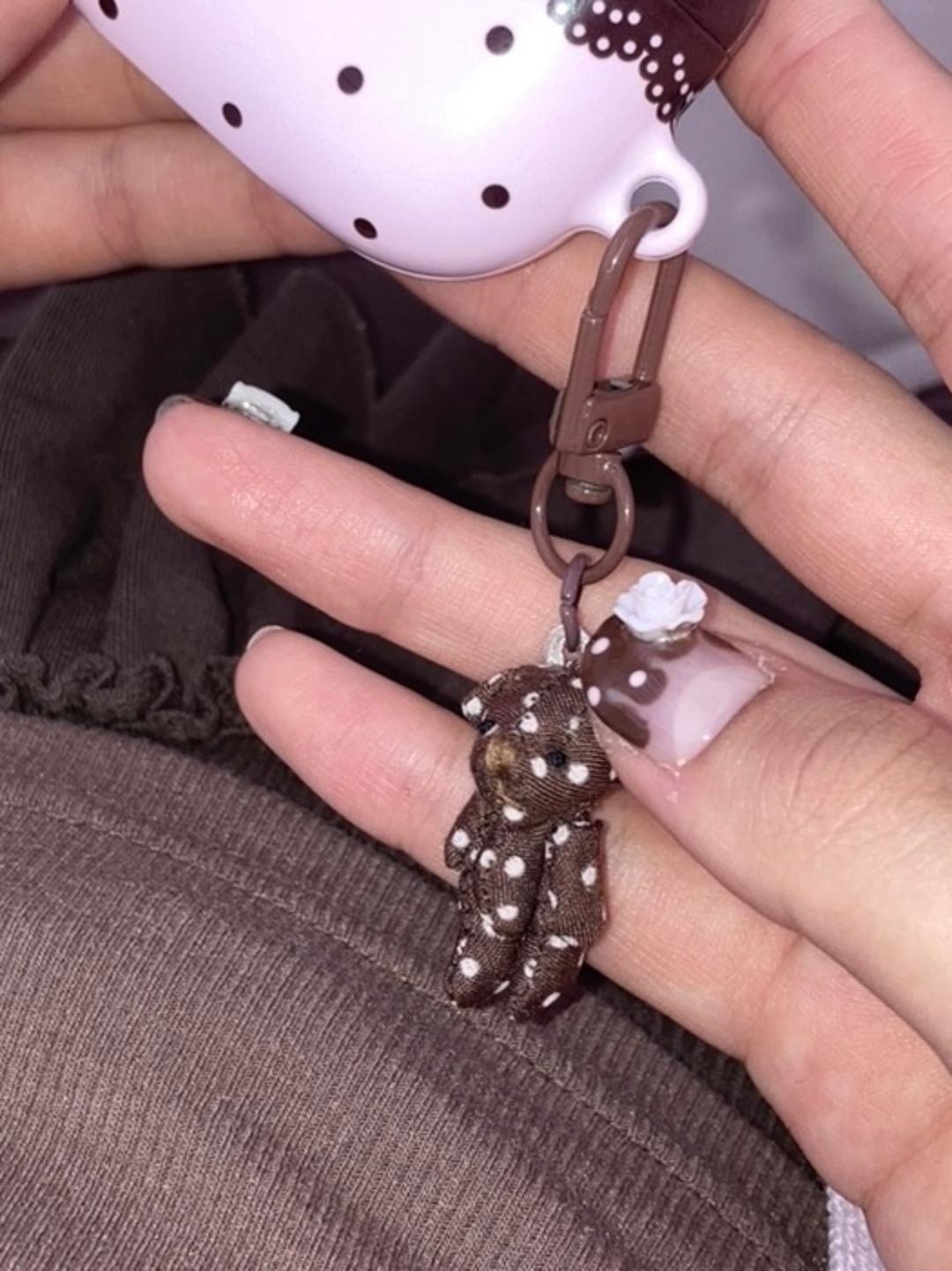 brown bear keychain