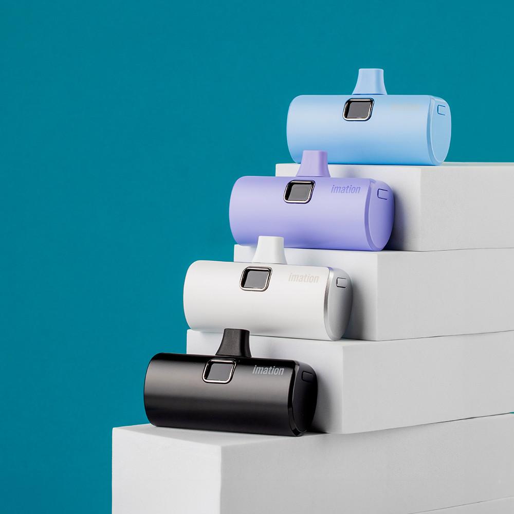 이메이션 20W 고속충전 LCD잔량표시 도킹형 5000mAh C타입 일체형 보조배터리