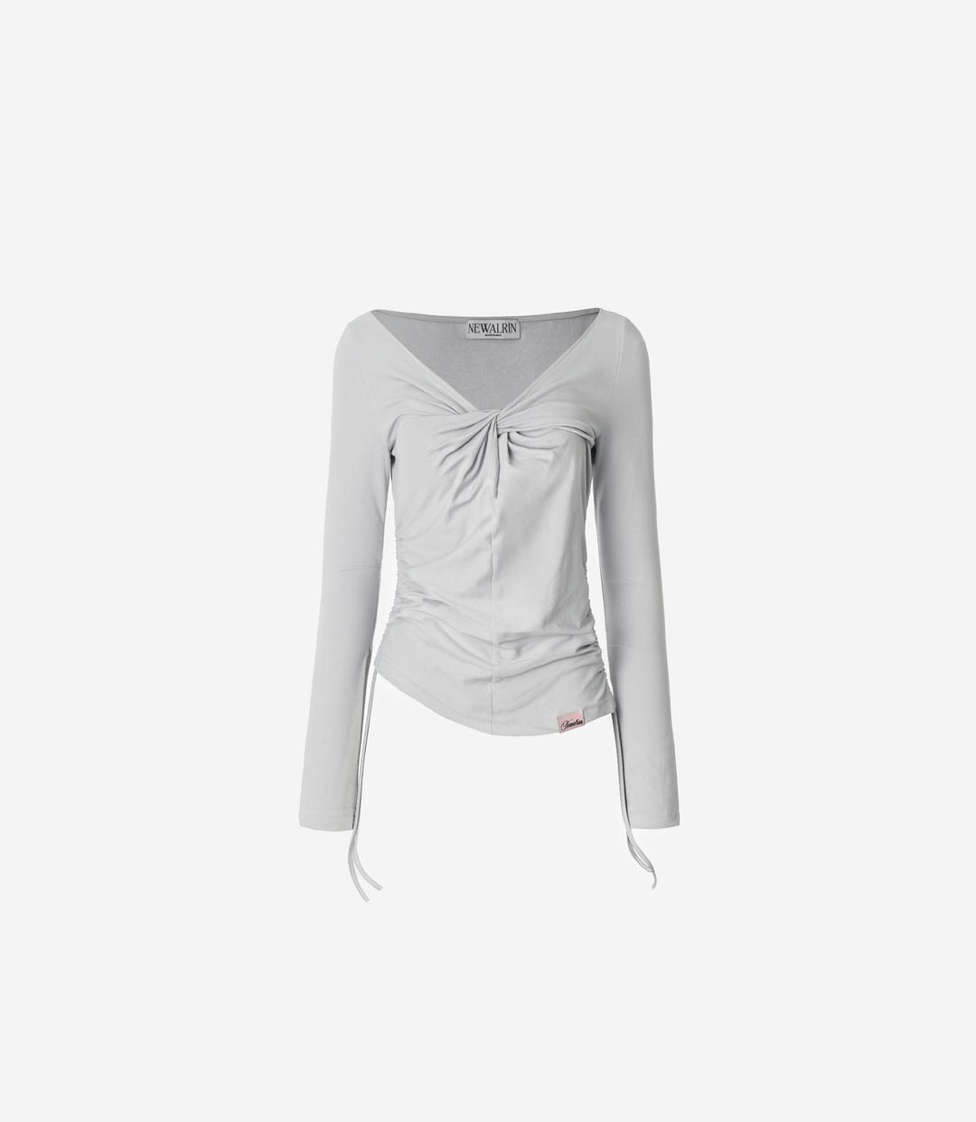 Luna Twisted Shirring Top