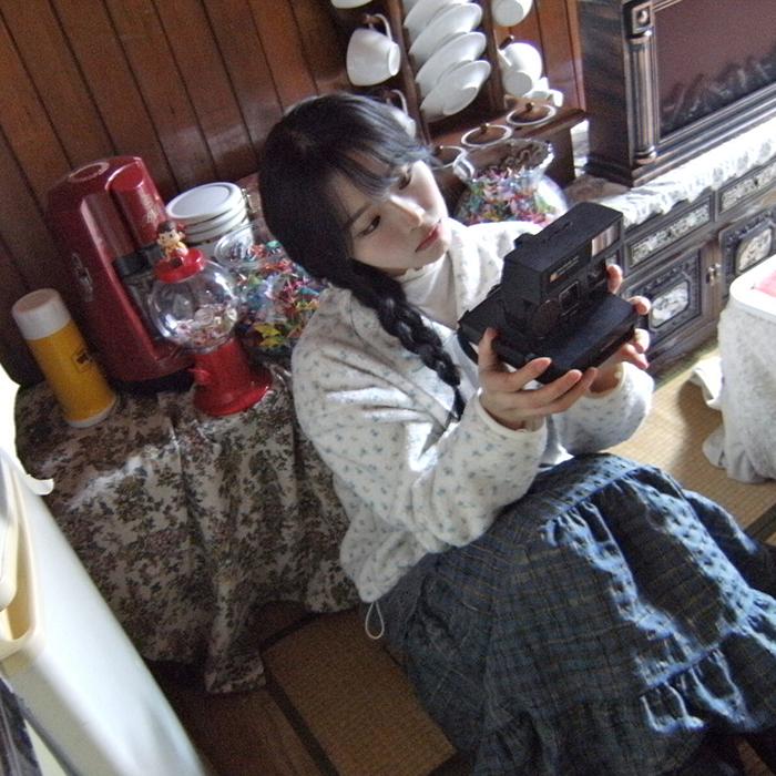 [자체제작]  잔 꽃 플라워 집업 아노락