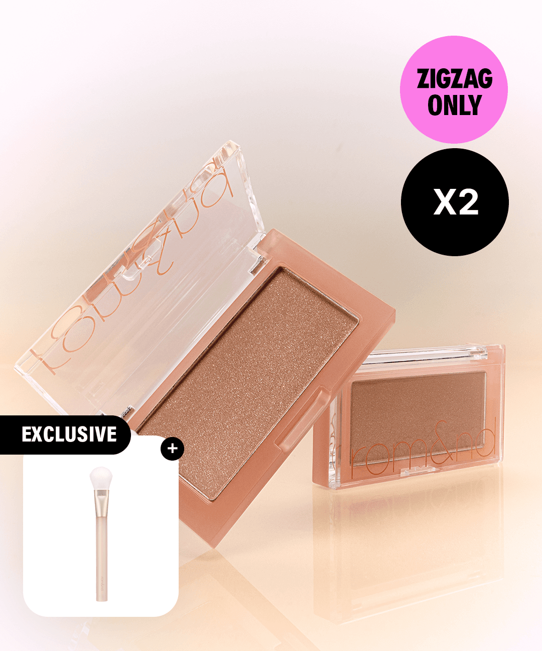 롬앤 [NEW컬러] 베러 댄 치크X2 (+치크 브러쉬 증정)