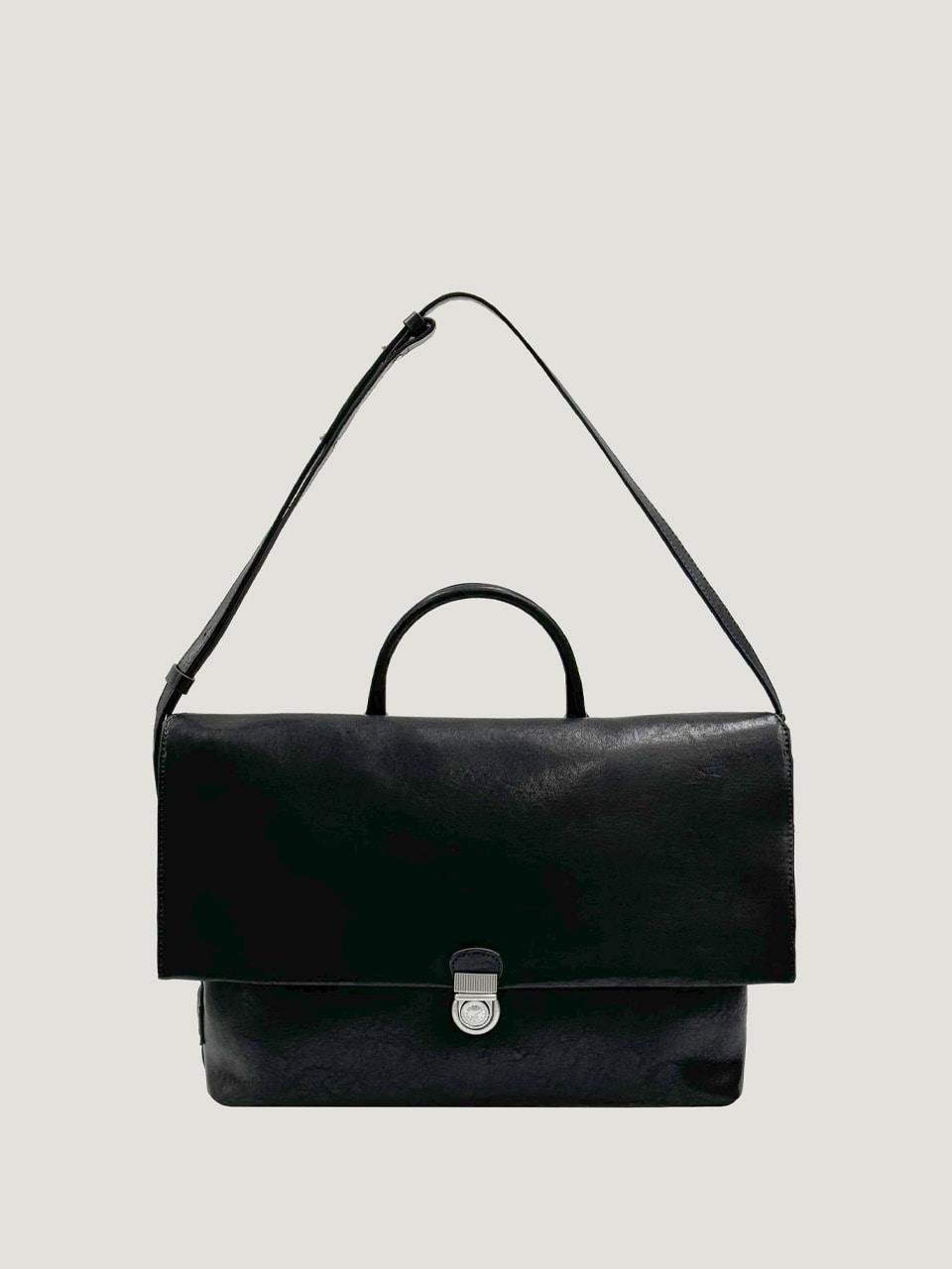soft mail briefcase bag black