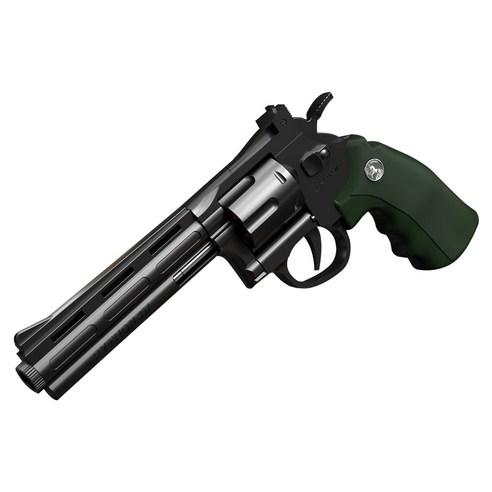 UB 리볼버 ZP5 탄피 저격 너프건 자동 연발 권총, 블랙그린 대형, 1개 - 밀리터리용품 | 쿠팡