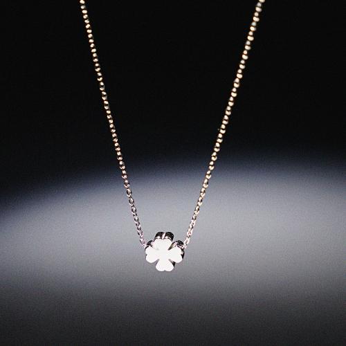 몽글클로버 포인트 목걸이 (C2403-AN799_SV)