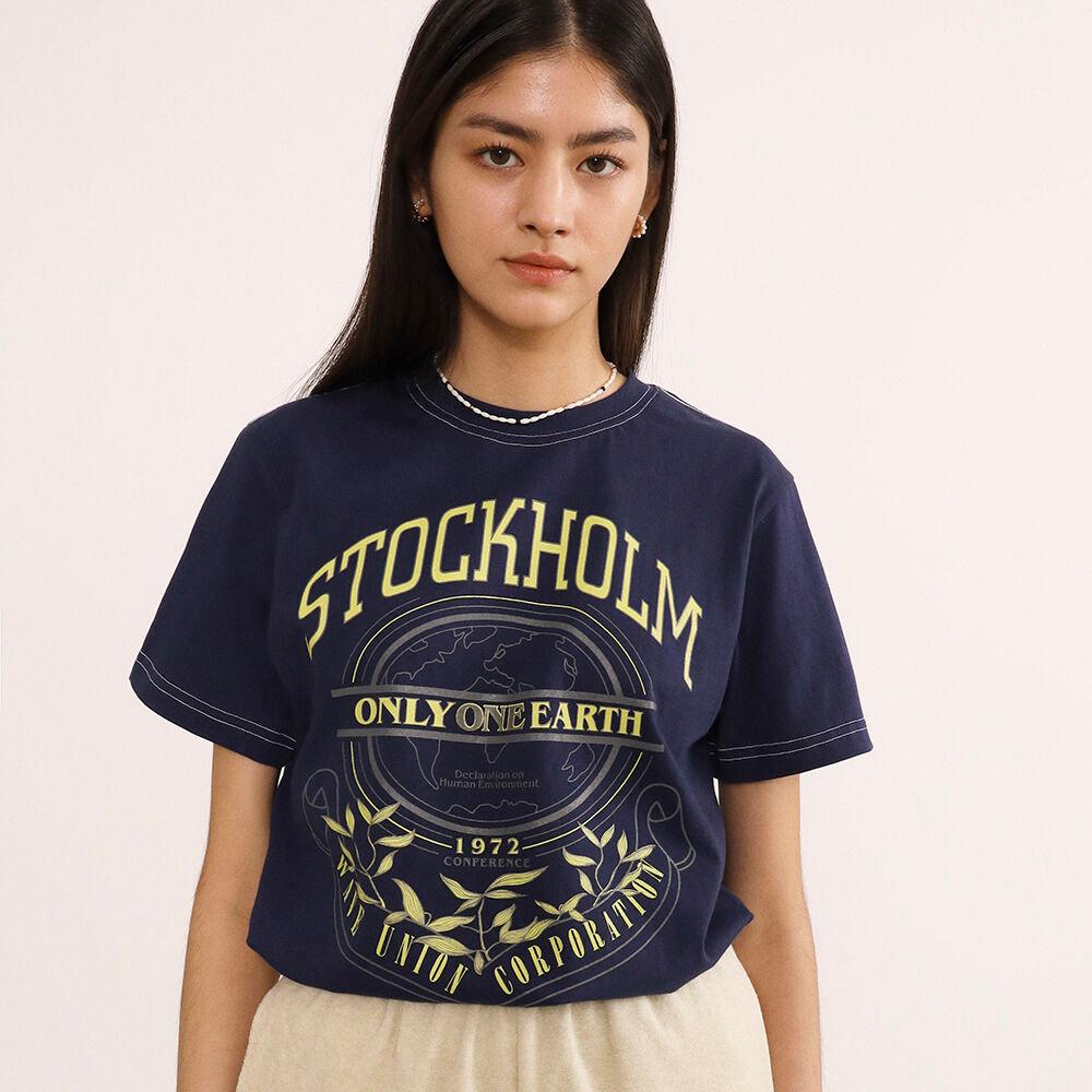 Stockholm short sleeve T-shirt dark navy