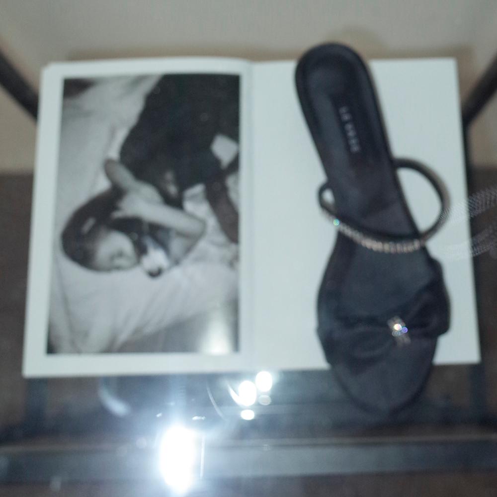 RIA SPANGLE SANDAL ( SILVER )