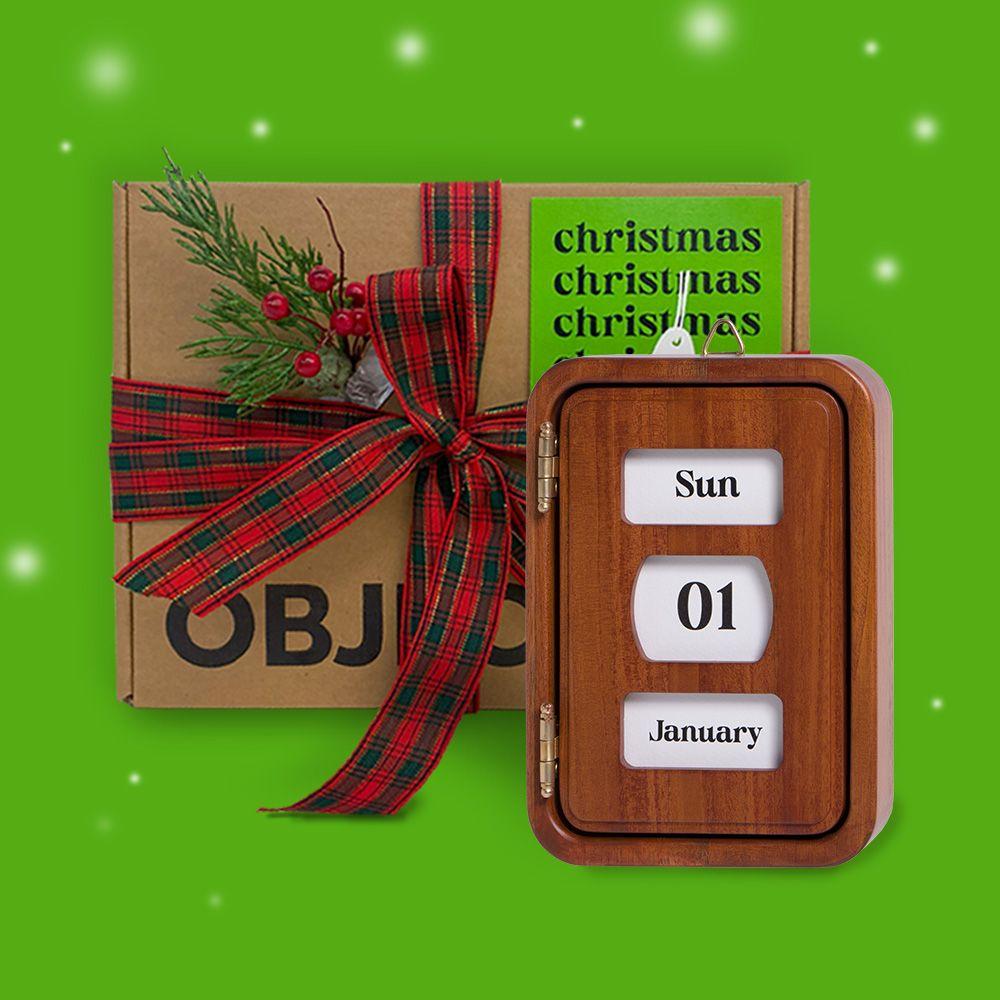 [크리스마스 선물포장] 포레버 캘린더(우드) 캘린더 만년달력 우드달력 인테리어소품