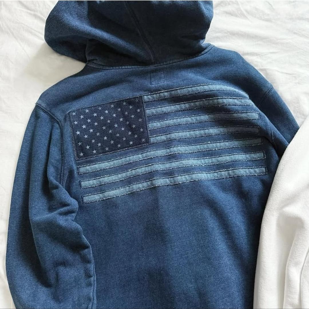 (판매) gap 갭 성조기 후드집업 후집 데님 | 후루츠패밀리