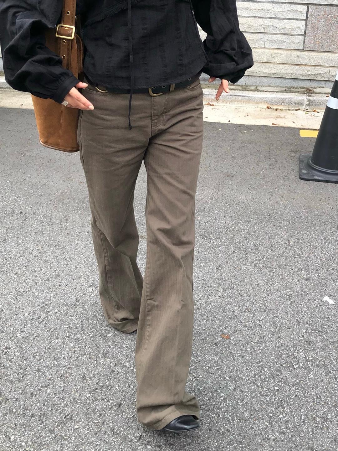 HANDY HERRINGBONE PANTS (2COLOR)