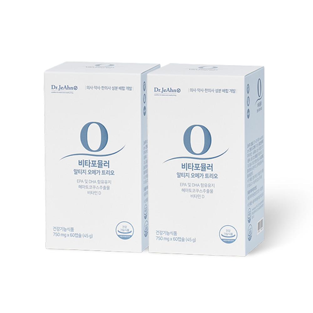닥터제안 비타포뮬러 알티지오메가 트리오 2개월 1000mg x 2개월 비타민D 아스타잔틴 항산패 알루 오메가3