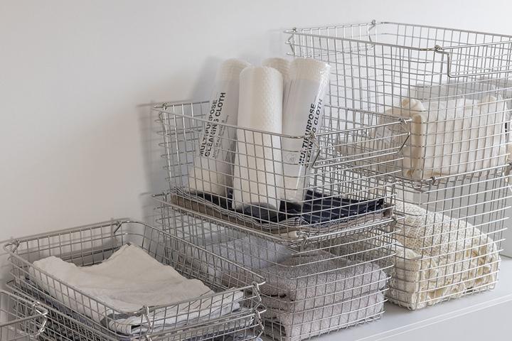 스텐 와이어 수납 바스켓