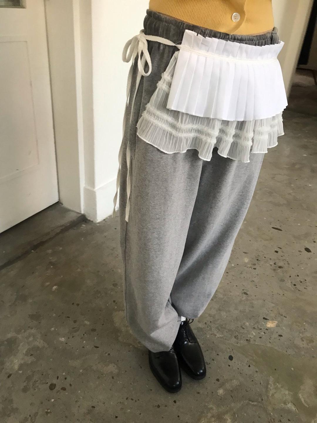 pleats layered skirt (2color)