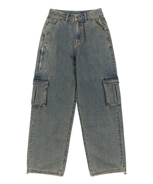 Acid Cargo Jogger Pants Vintage Green