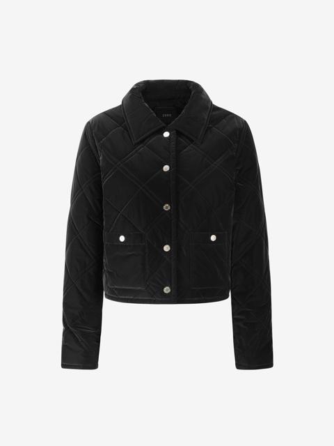 벨벳 퀼팅 숏 패딩 자켓_V254PSF932