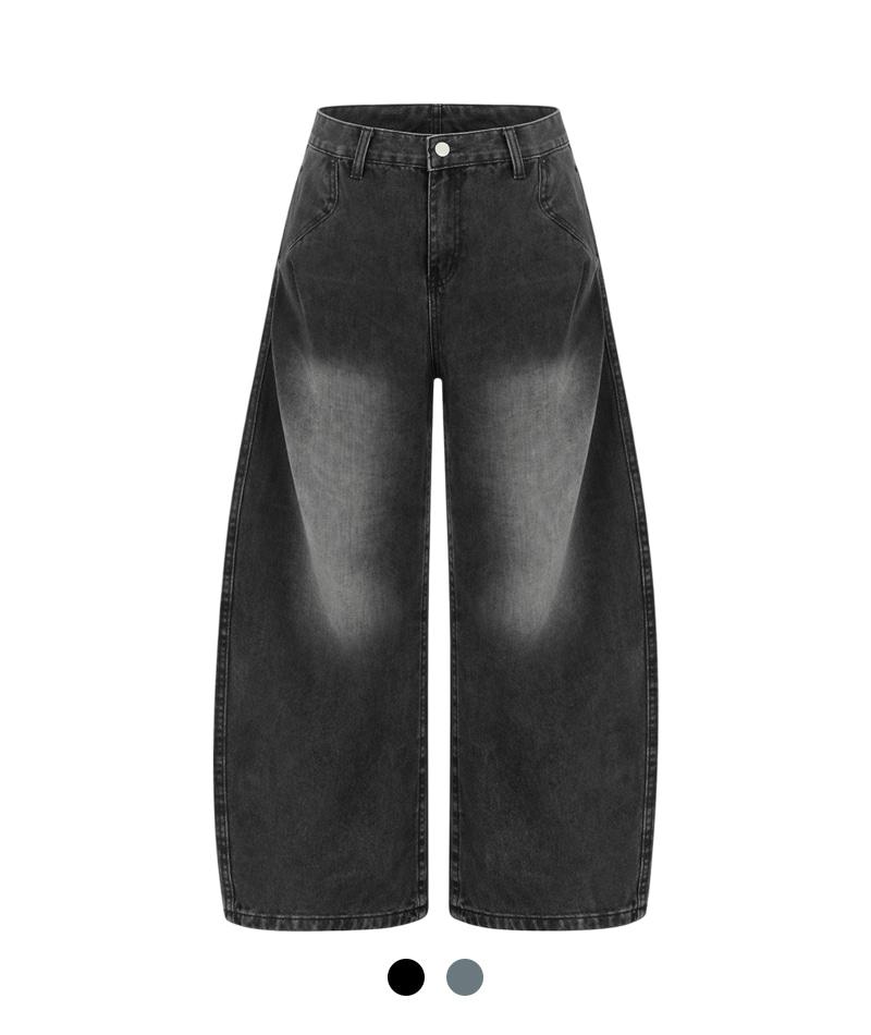 애쉬 와이드 데님 팬츠