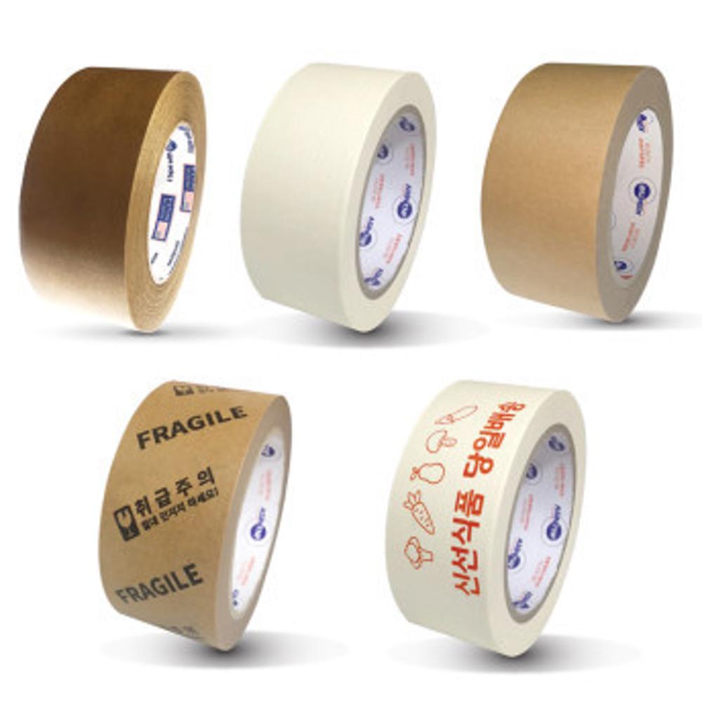 종이박스테이프 크라프트테이프 포장 박스테이프제작 525 크라프트 진한색 50mmX40M