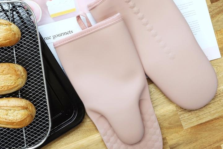우디핑크 실리콘 오븐장갑 1개