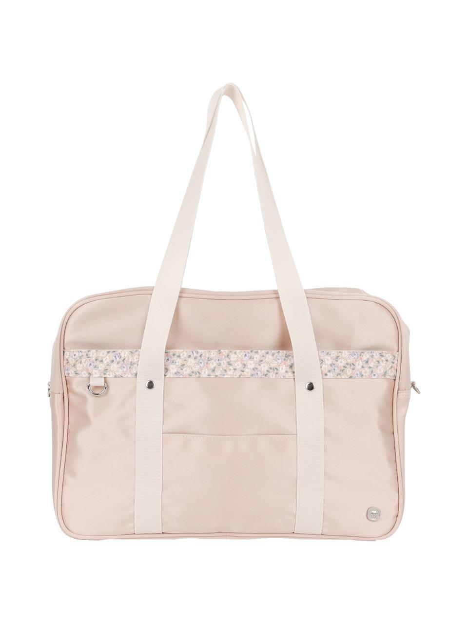 Satin Schoolbag - milk tea