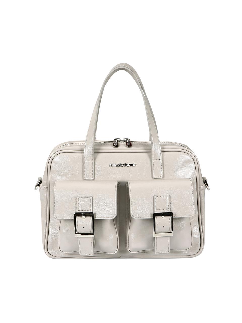 PK Middle Shoulder Bag (glossy)(grey)