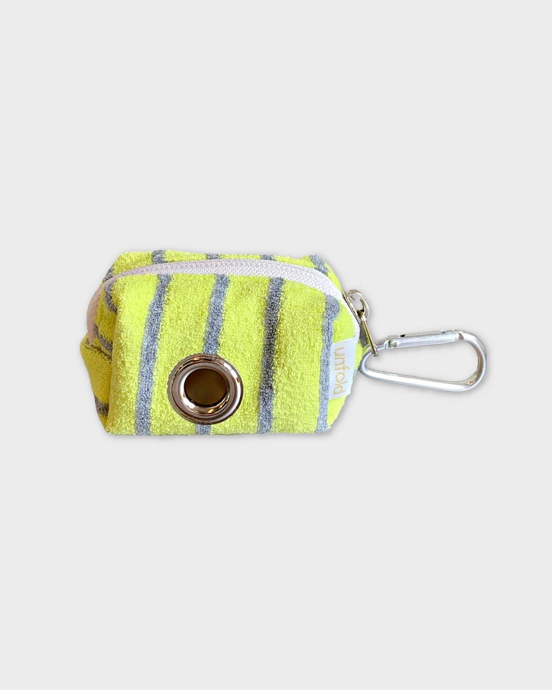 Stripe terry poop bag (lime)