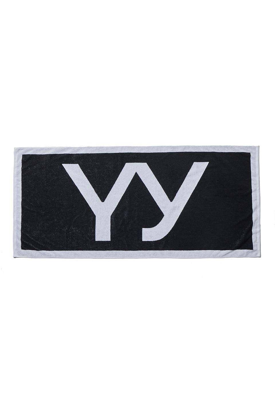 YY BEACH TOWEL, BLACK WHITE