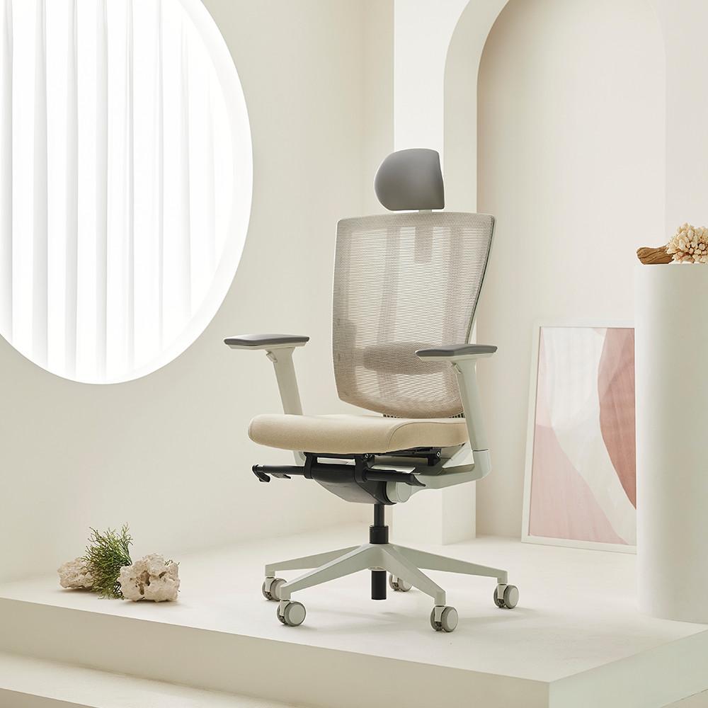 23년형 듀오백 브라보 BR-200CW 등판 메쉬 의자 일반베이스