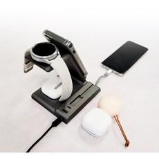 iWhere 무선 충전기 갤럭시 워치4 워치5 충전독 버즈 6in1 올인원 충전거치대/갤럭시워치용