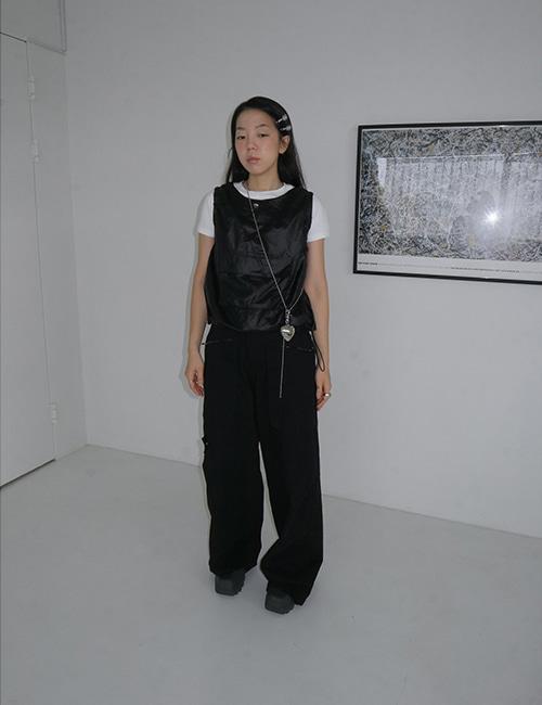 Glossy pocket vest (2colors)