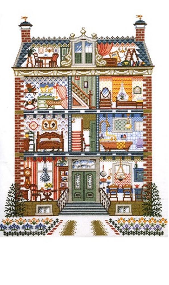 Pako Euro 십자수키트 Doll House