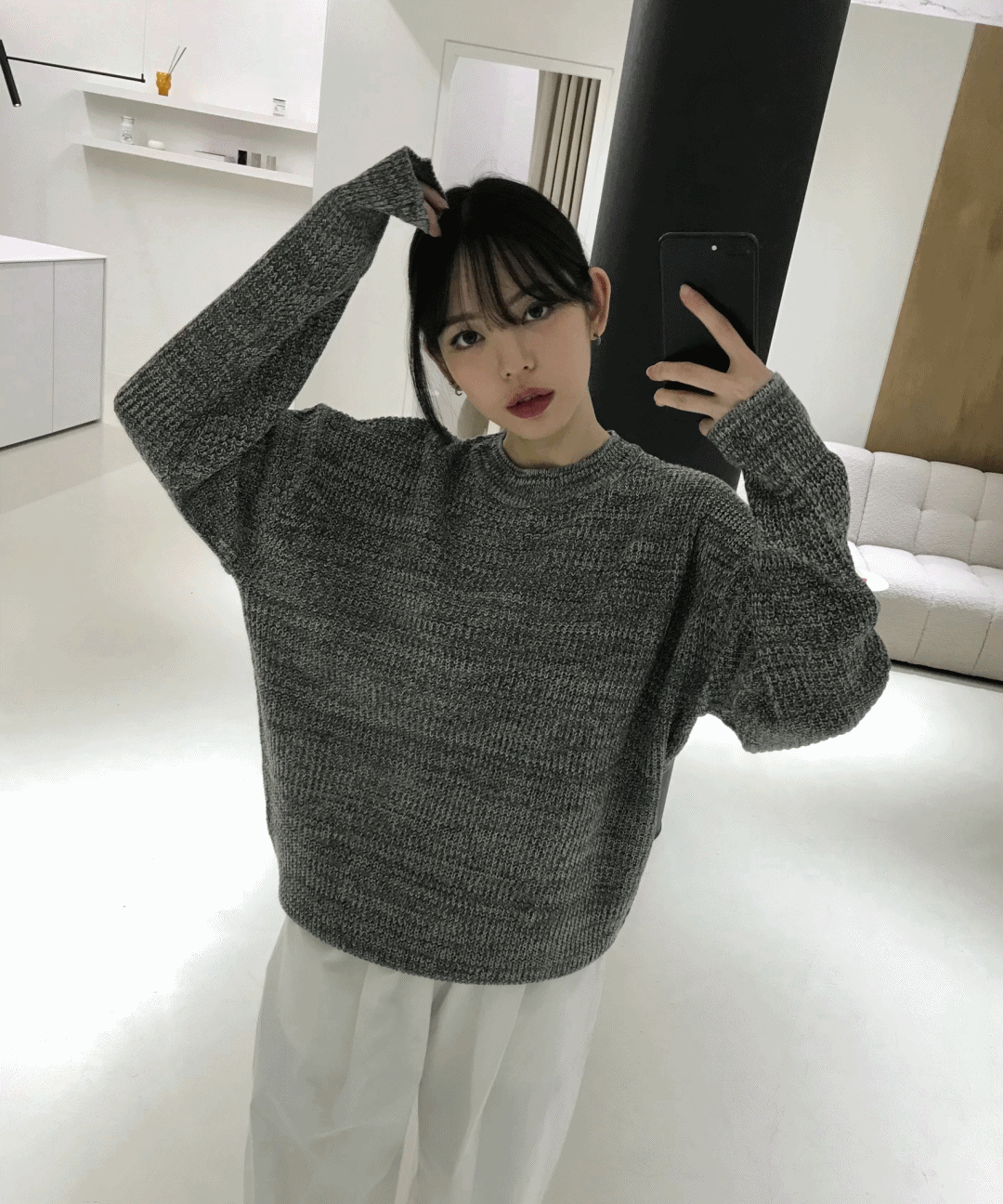 Nacht r-neck knit 나흐트 원더원더 라운드 니트