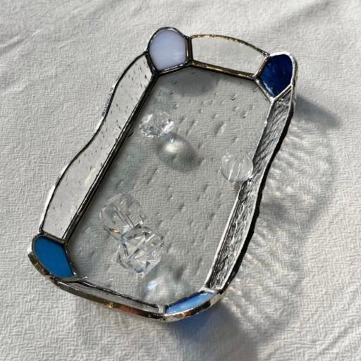 ✨ 팔각 꽃잎 포인트 스테인드글라스 트레이