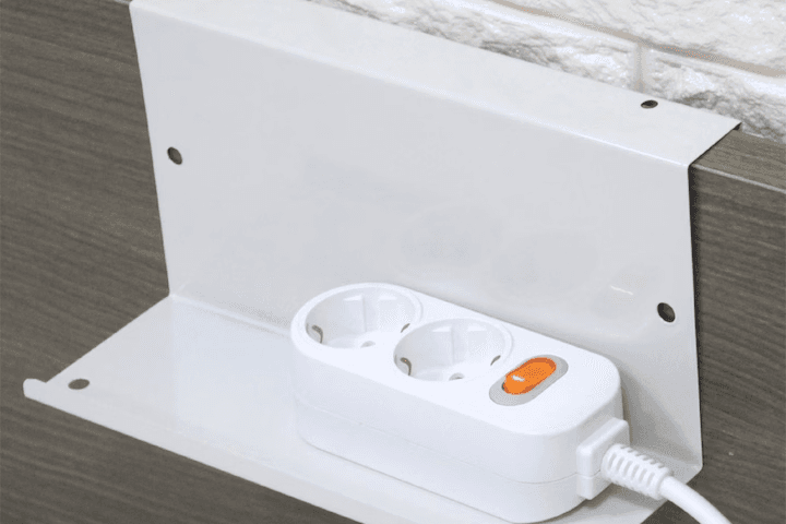 신일 멀티탭 정리선반  S형 거치대 멀티탭정리함 책상정리용품