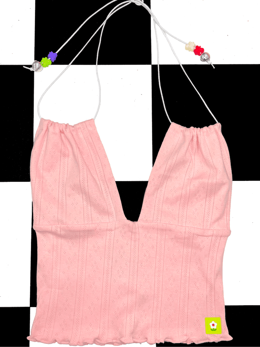 NYMPH POINTELLE TOP IN PINK