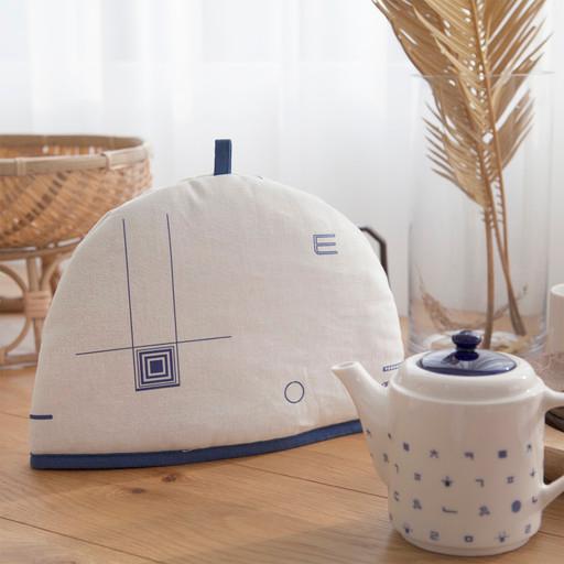 <패브릭 시리즈>한글 패턴 티코지