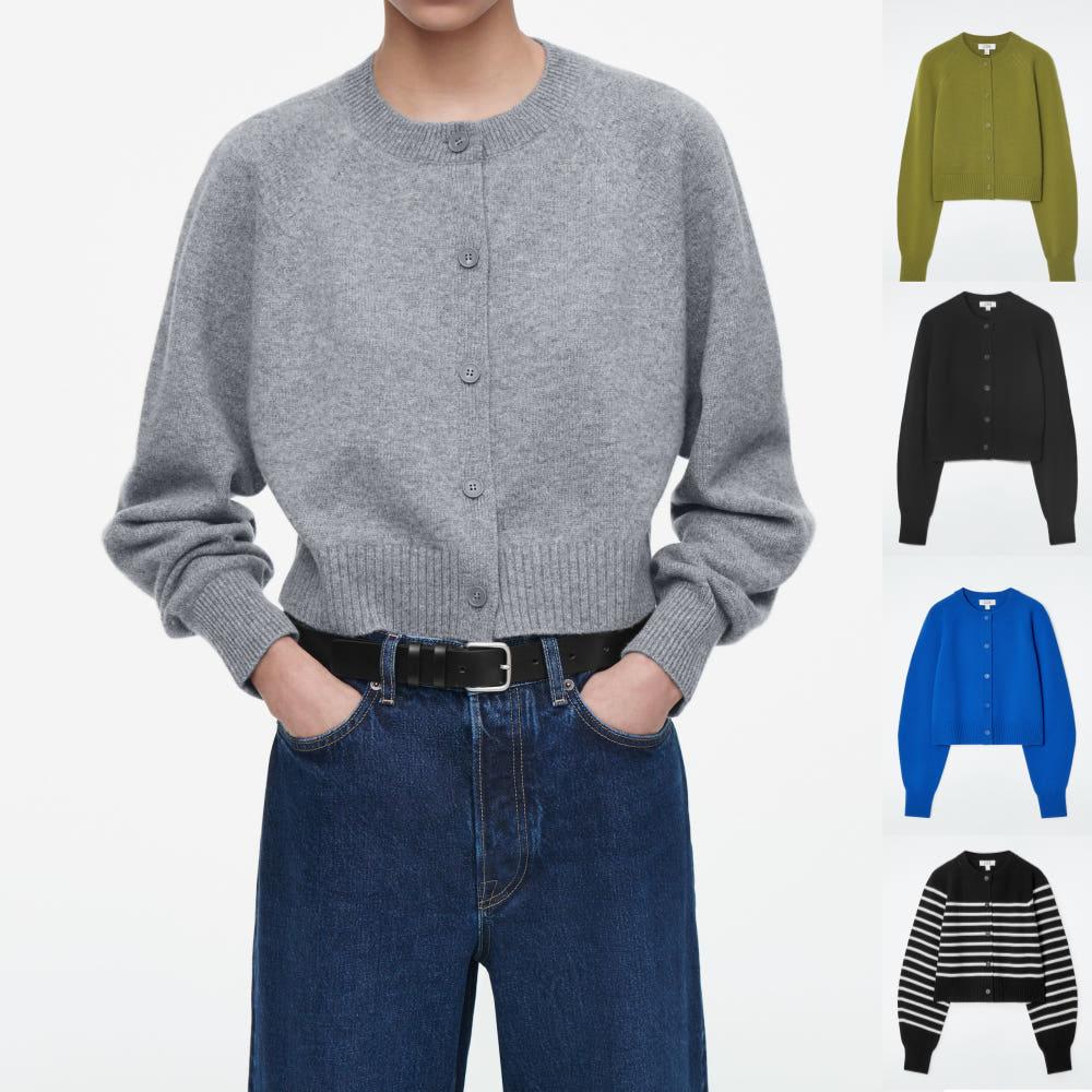 COS 코스 크롭 울 가디건 [5컬러]  1244418002 1244418006