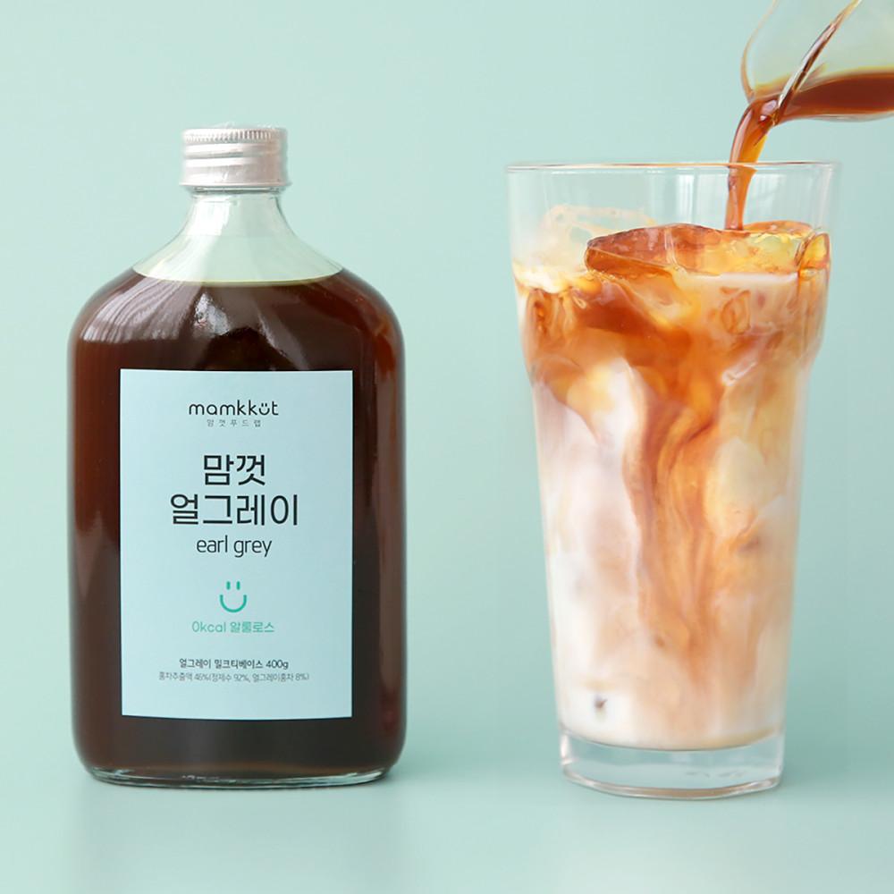 저칼로리 밀크티베이스 400g 4종 얼그레이 아쌈 루이보스 말차 무가당 무설탕 홍차 원액