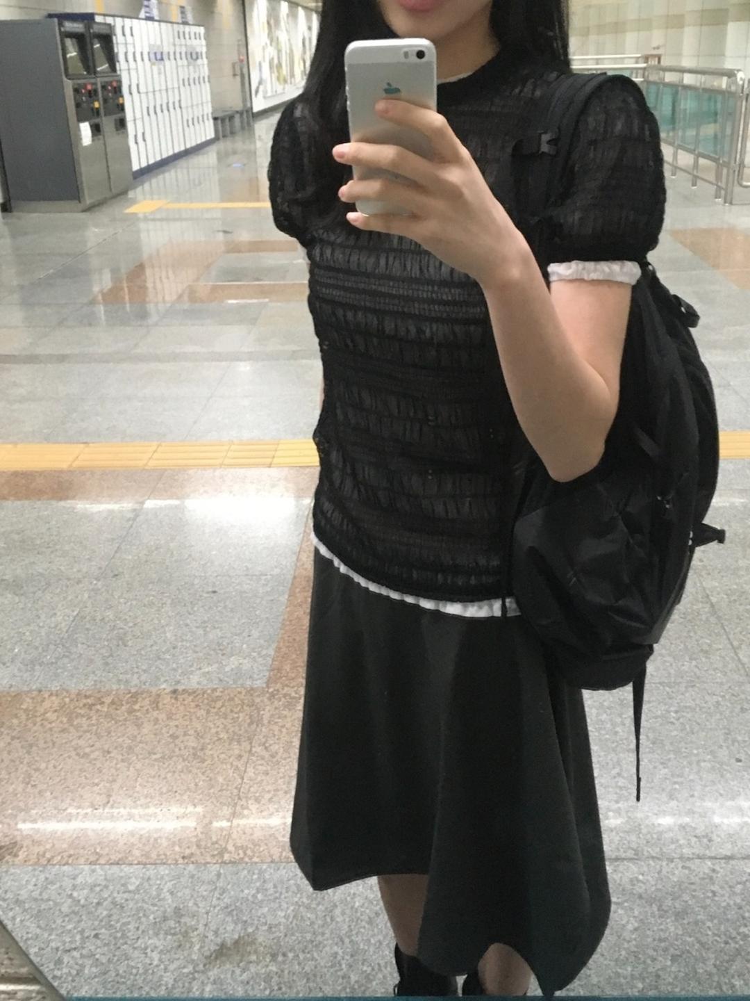 버블 시스루 레이어드티3C