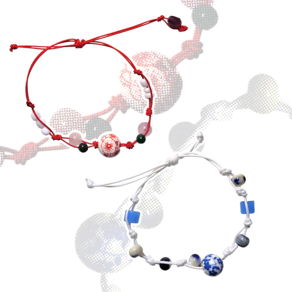 단하나 매듭 팔찌 2종 원앤온리 패션 비즈
