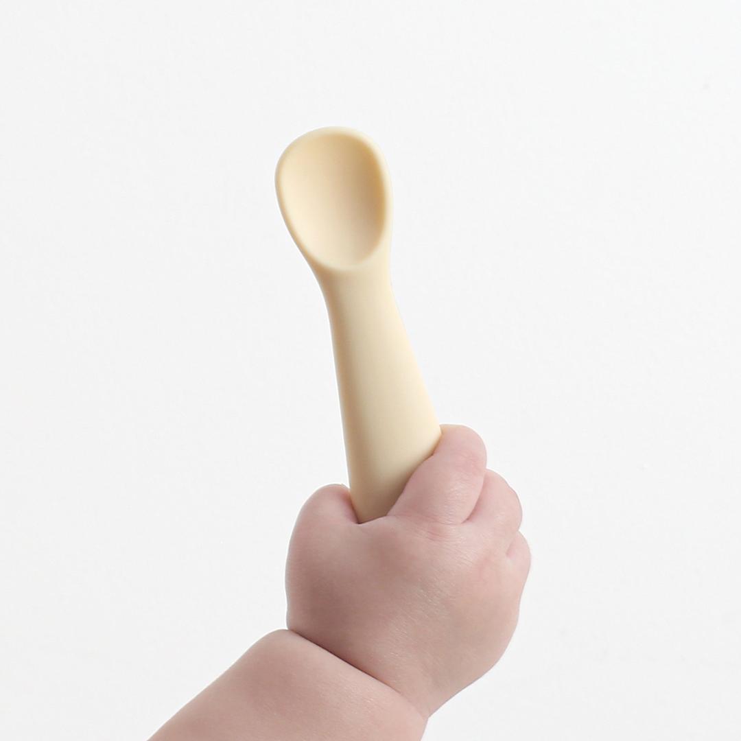 탁가온 1.2.3 유아 실리콘 자기주도스푼(케이스포함)