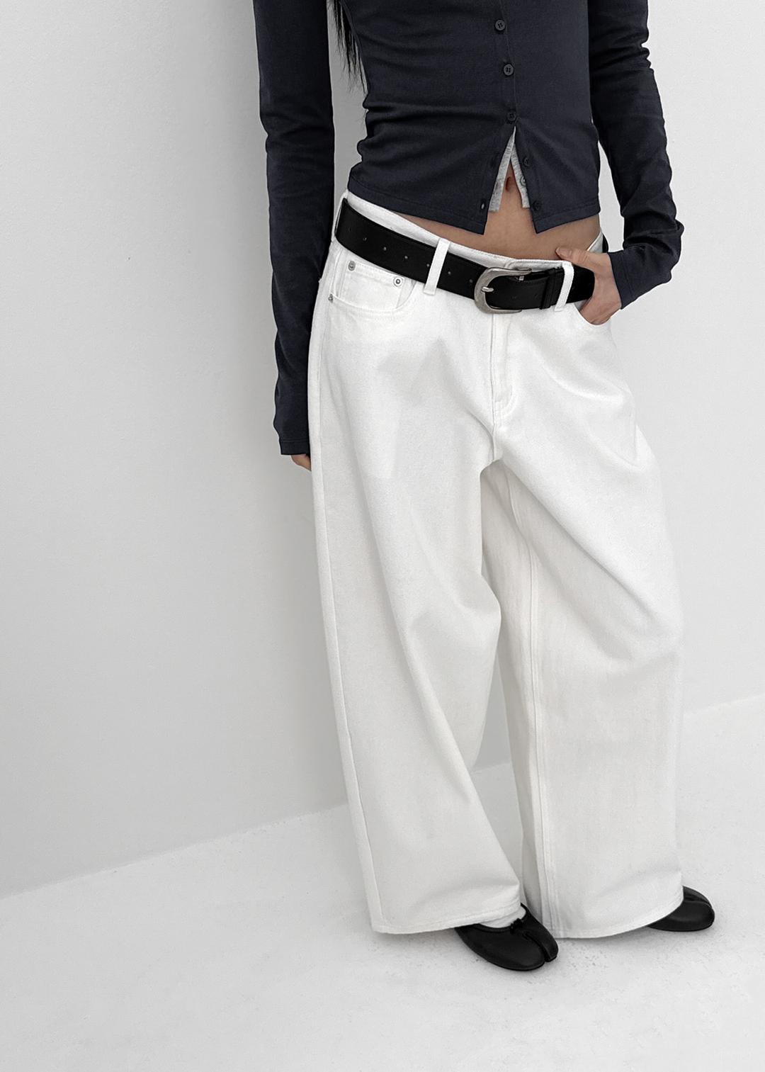 [MADE] 솔드 로우웨이스트 벌룬 코튼팬츠