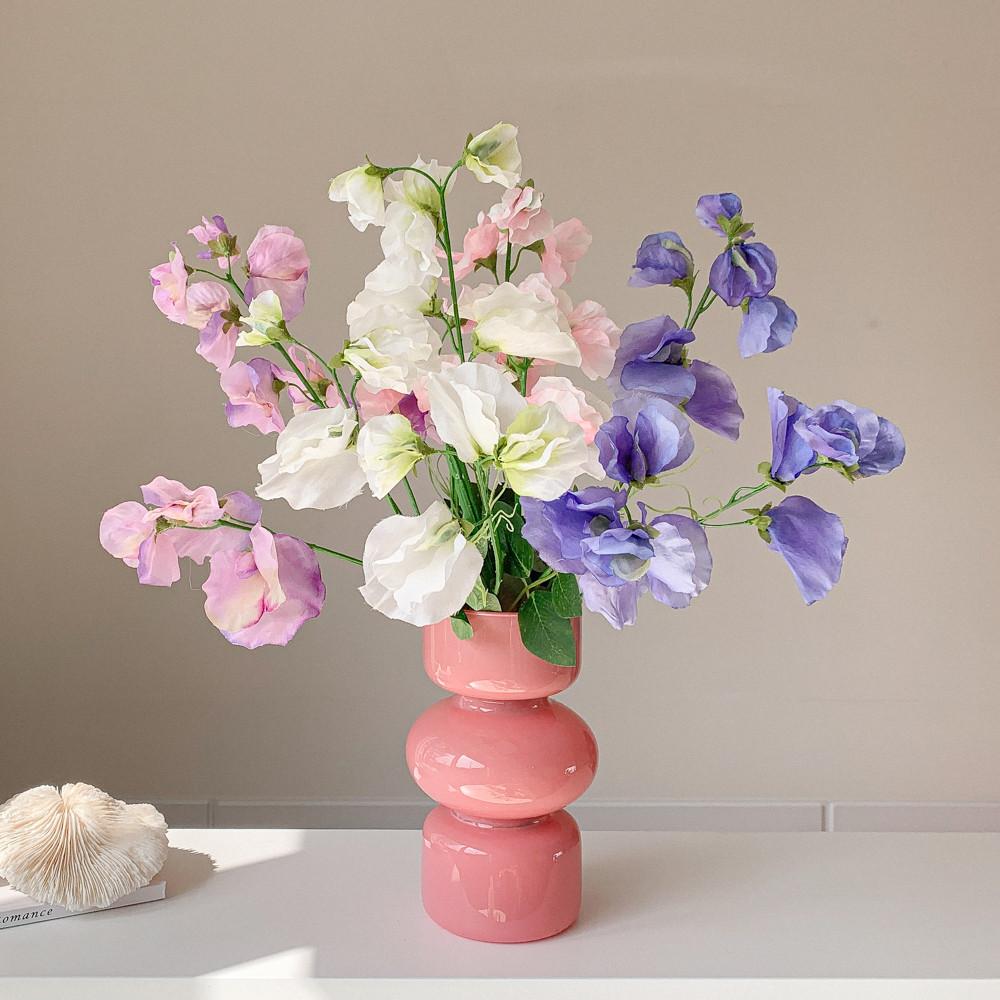 모네 스위트피 플라워 조화 4color 생화같은조화 실크플라워 인테리어