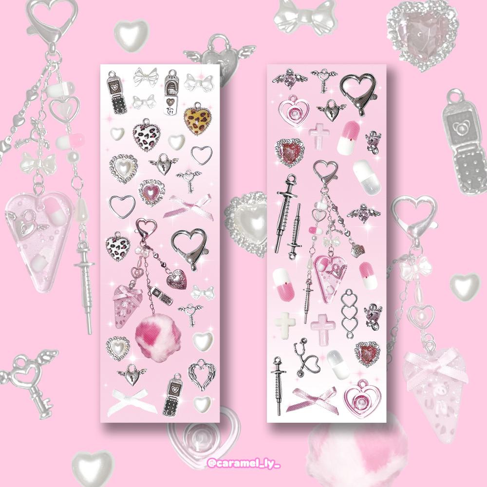 [카라멜리] 키링 스티커 2종