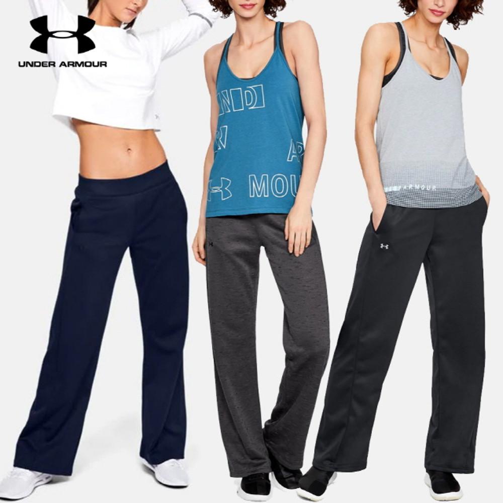언더아머 플리스 오픈 팬츠 여성 바지 트레이닝복